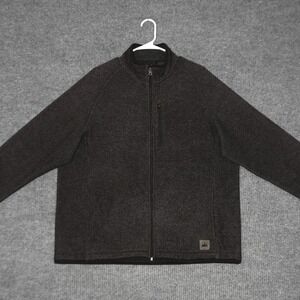 Field & Stream 1871 Fleece Jacket Mens XL Gray Zip Up Outdoor Warm Activewear